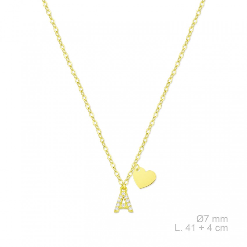 Gargantilla de Plata de Ley con circonitas | A