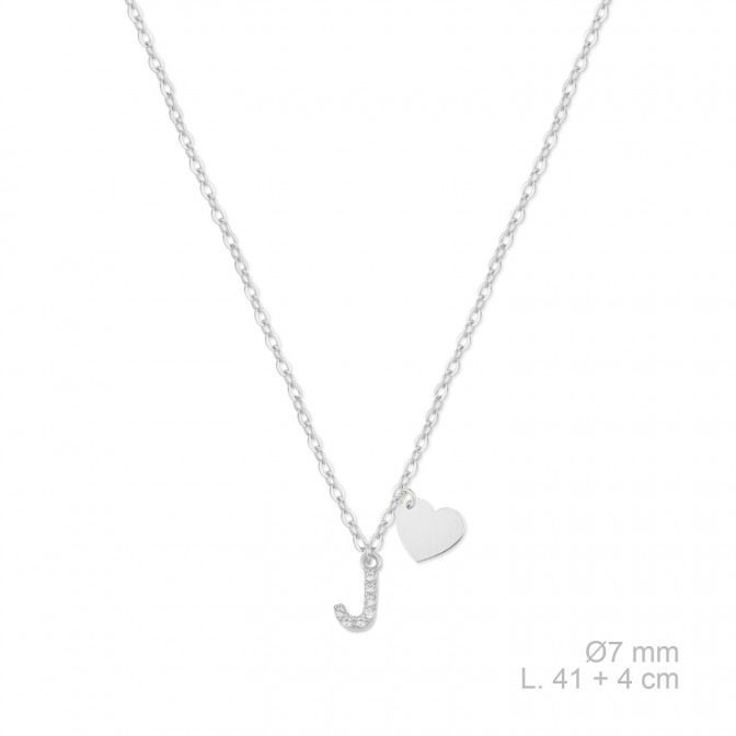 Gargantilla de Plata de Ley con circonitas | J