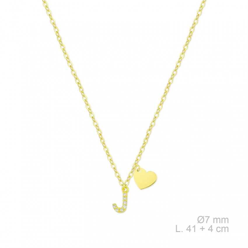 Gargantilla de Plata de Ley con circonitas | J