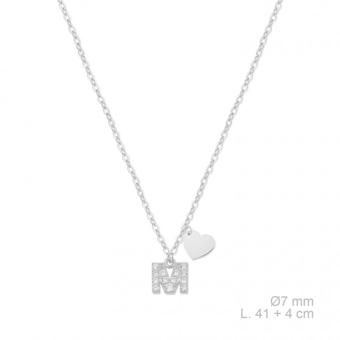 Gargantilla de Plata de Ley con circonitas | M