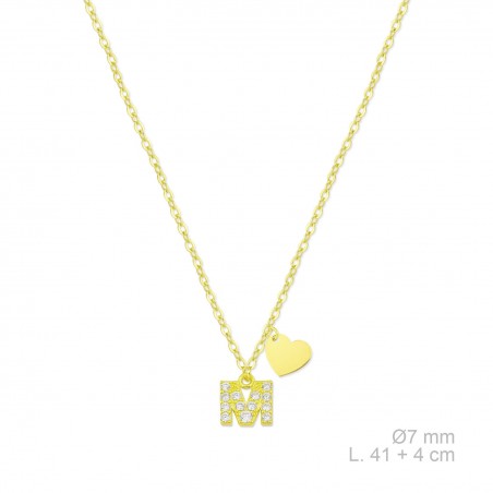 Gargantilla de Plata de Ley con circonitas | M