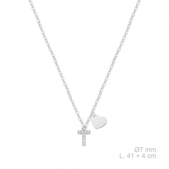 Gargantilla de Plata de Ley con circonitas | T