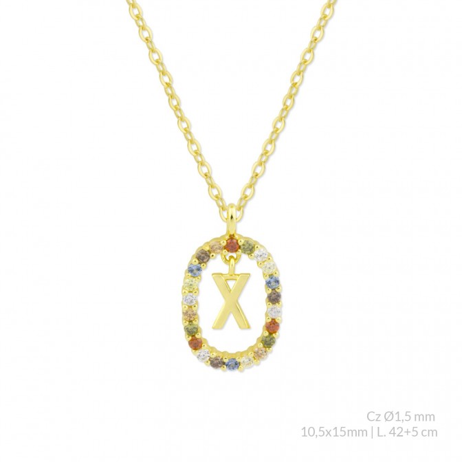 Gargantilla de Plata de Ley | X