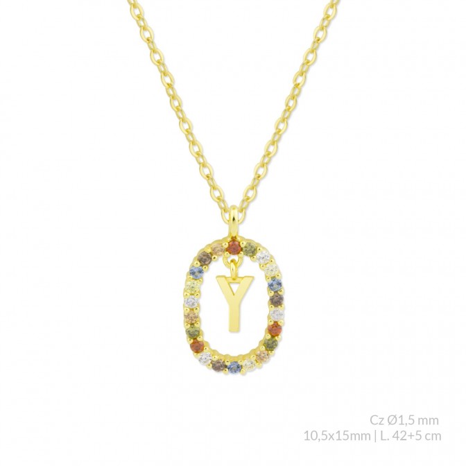 Gargantilla de Plata de Ley | Y