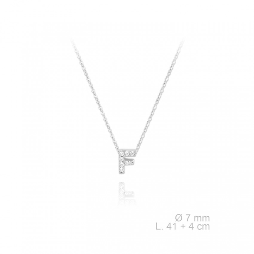 Gargantilla de Plata de Ley | F