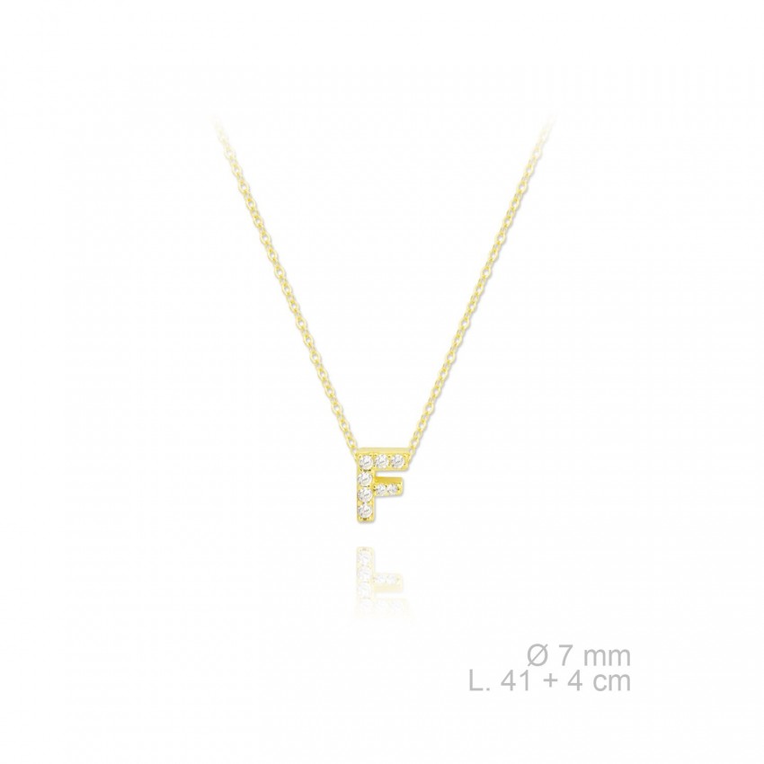 Gargantilla de Plata de Ley | F