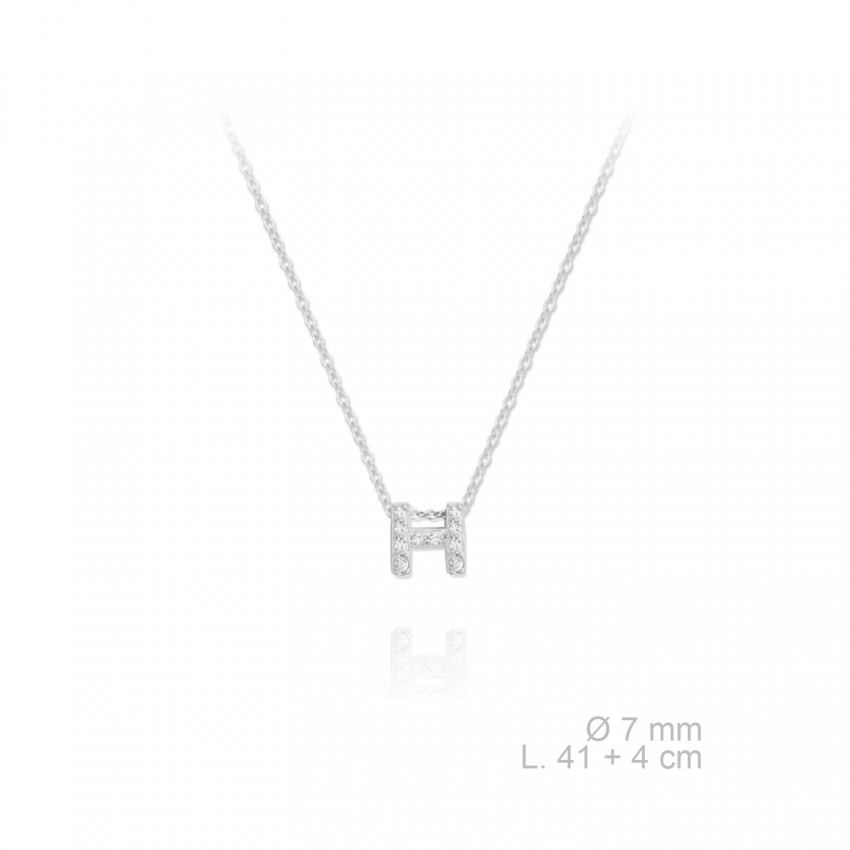 Gargantilla de Plata de Ley | H