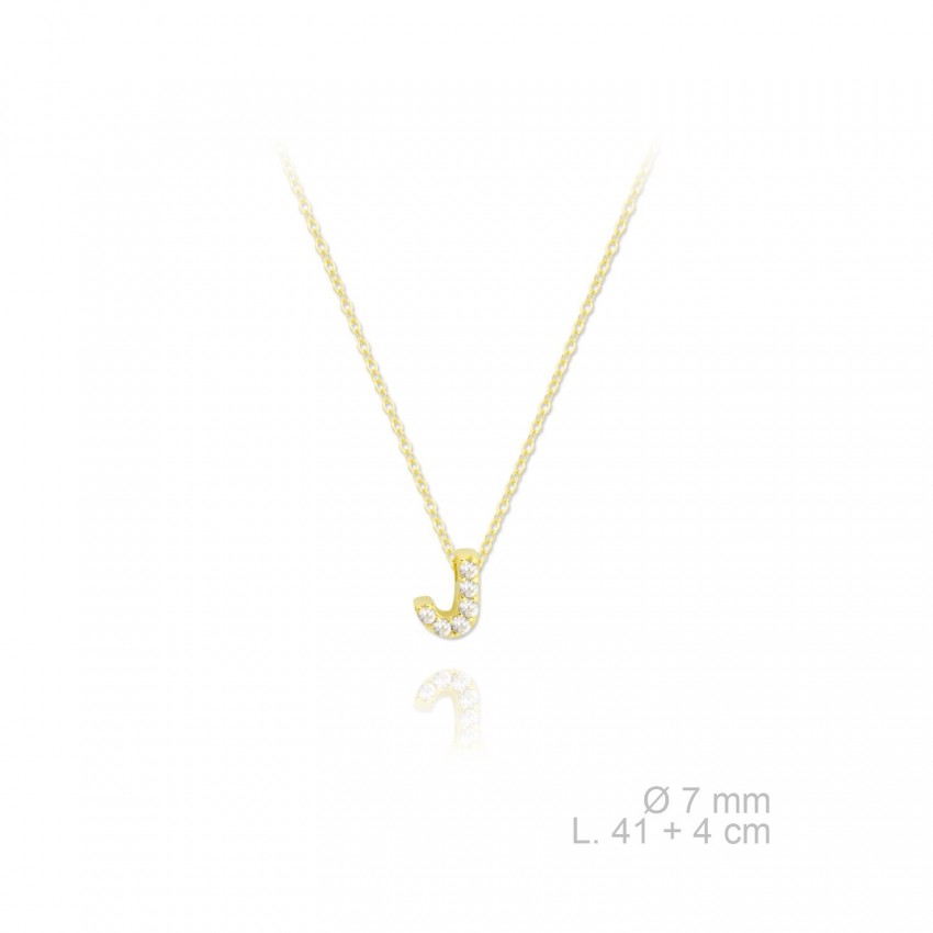 Gargantilla de Plata de Ley | J