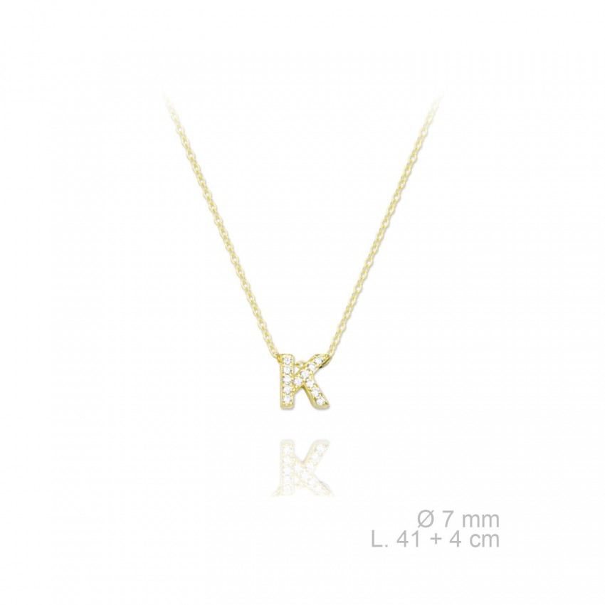 Gargantilla de Plata de Ley | K