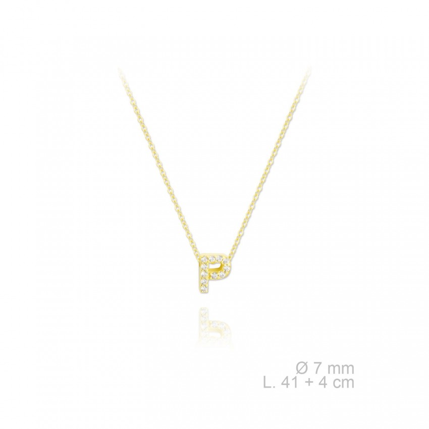 Gargantilla de Plata de Ley | P