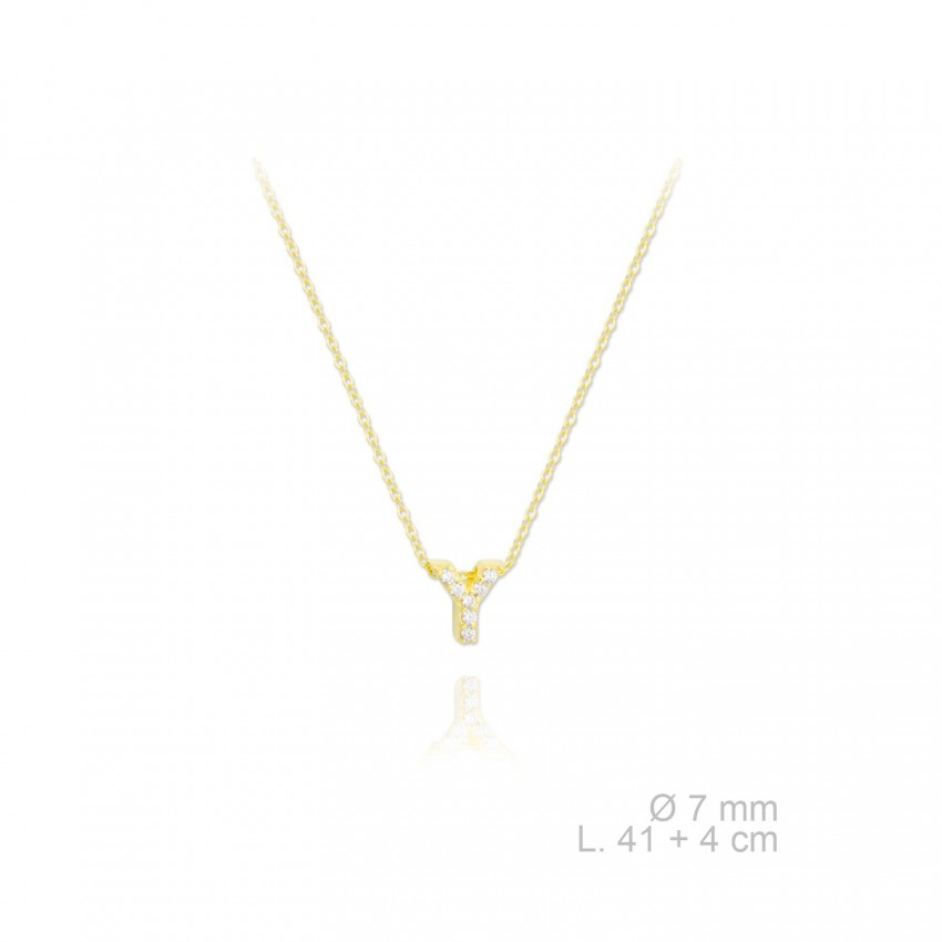 Gargantilla de Plata de Ley | Y