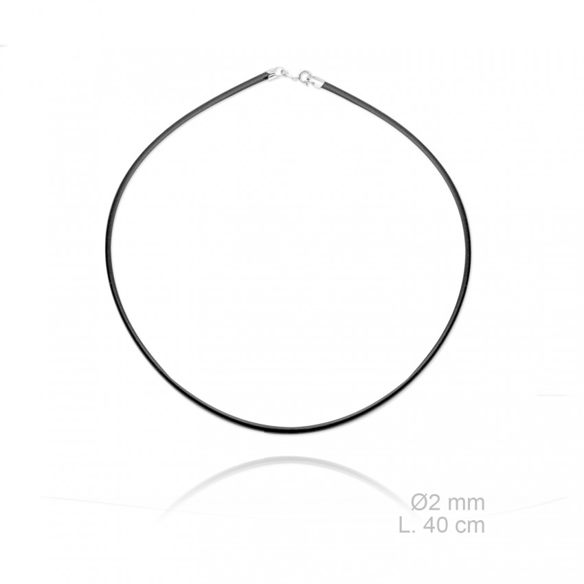 Gargantilla de caucho, longitud: 40 cm, grosor: Ø2 mm