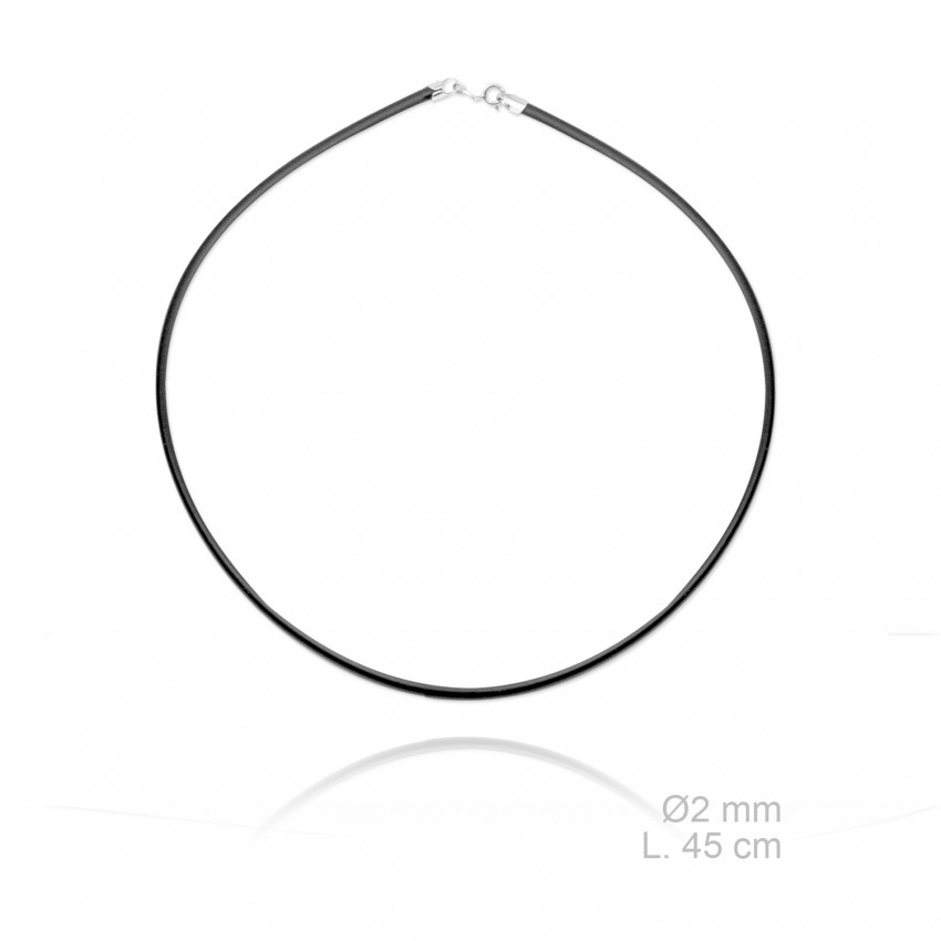 Gargantilla de caucho, longitud: 45 cm, grosor: Ø2 mm