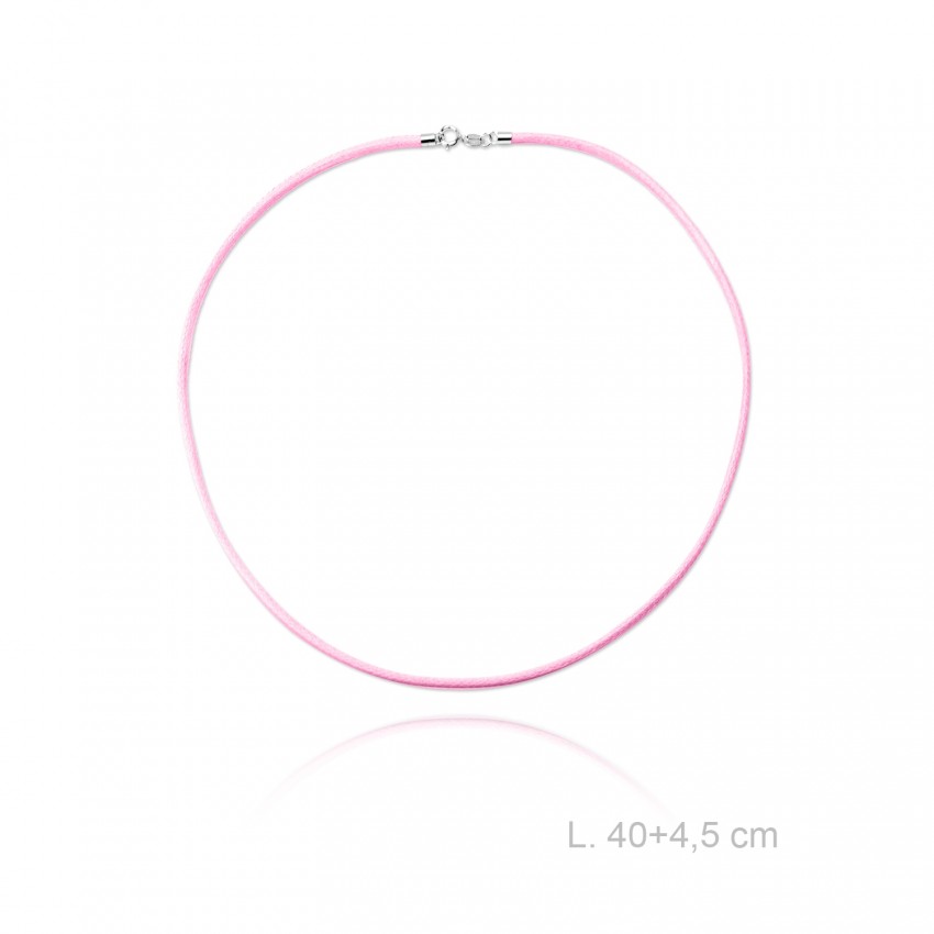 Gargantilla de cuero trenzado, longitud: 40 cm, grosor: Ø2 mm