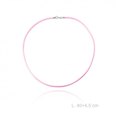 Gargantilla de cuero trenzado, longitud: 40 cm, grosor: Ø2 mm