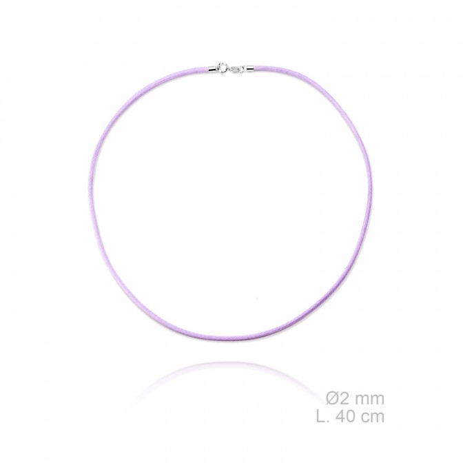 Gargantilla de cuero trenzado, longitud: 40 cm, grosor: Ø2 mm