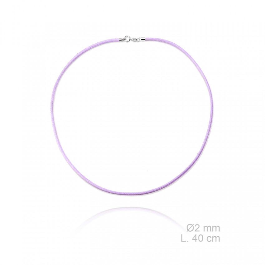 Gargantilla de cuero trenzado, longitud: 40 cm, grosor: Ø2 mm