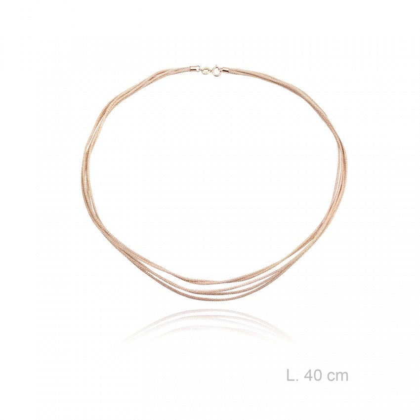 Gargantilla de Multihilo, longitud: 40 cm
