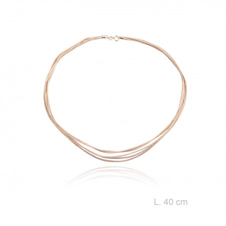 Gargantilla de Multihilo, longitud: 40 cm