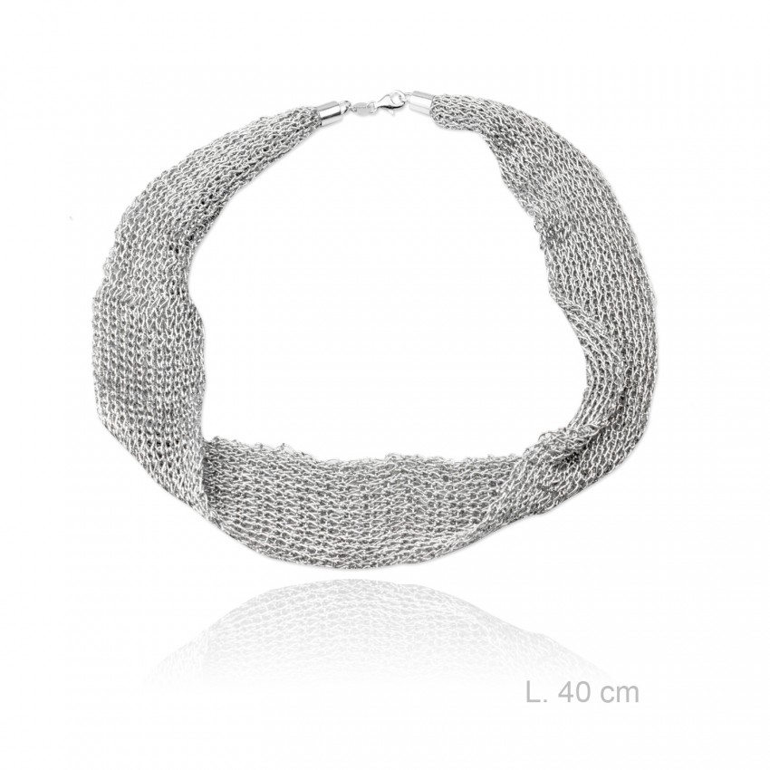 Gargantilla de multihilo, longitud 40 cm
