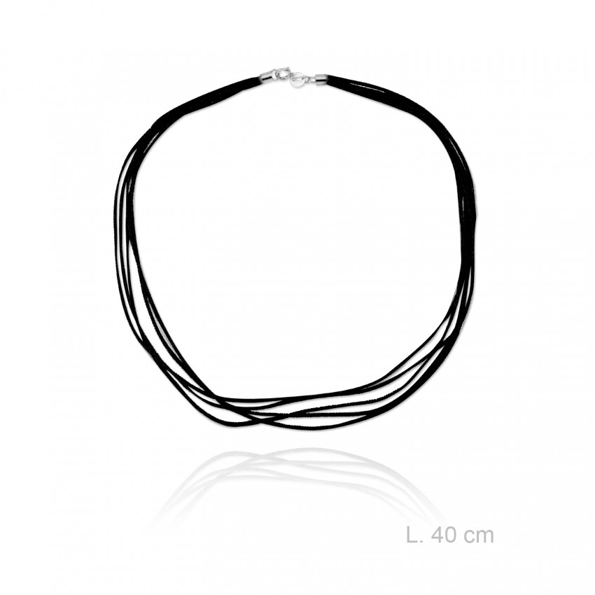 Gargantilla de Multihilo, longitud: 40 cm
