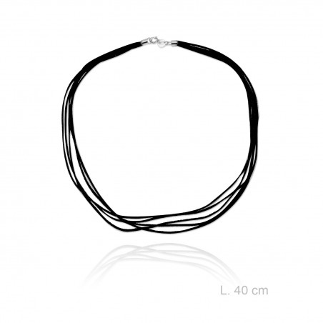 Gargantilla de Multihilo, longitud: 40 cm