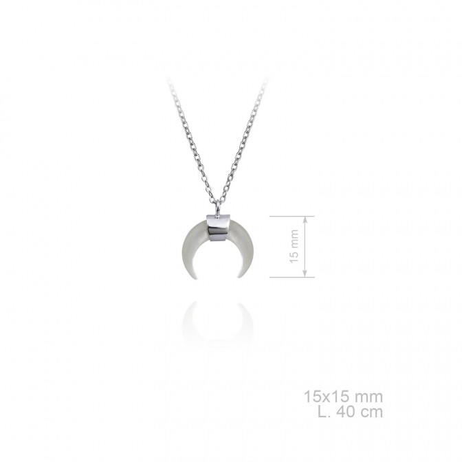 Gargantilla de Plata de Ley y nácar