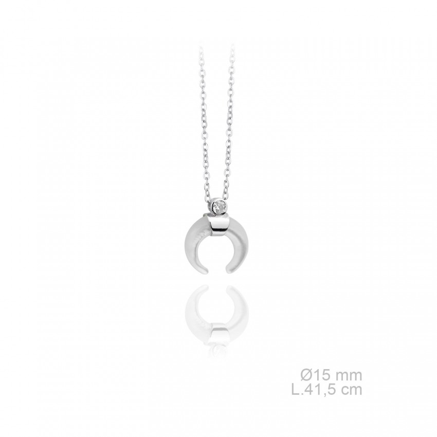 Gargantilla de Plata de Ley y nácar