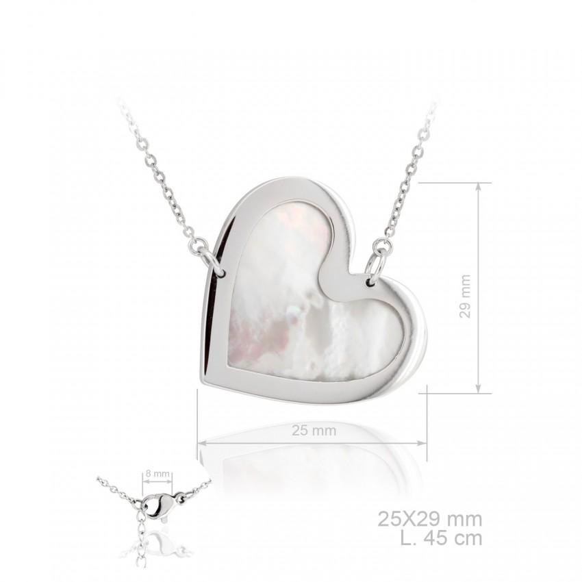 Gargantilla de Plata de Ley y nácar