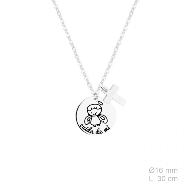 Gargantilla de Plata de Ley y nácar