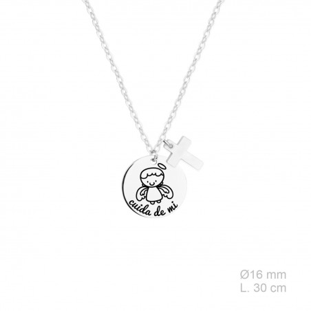 Gargantilla de Plata de Ley y nácar