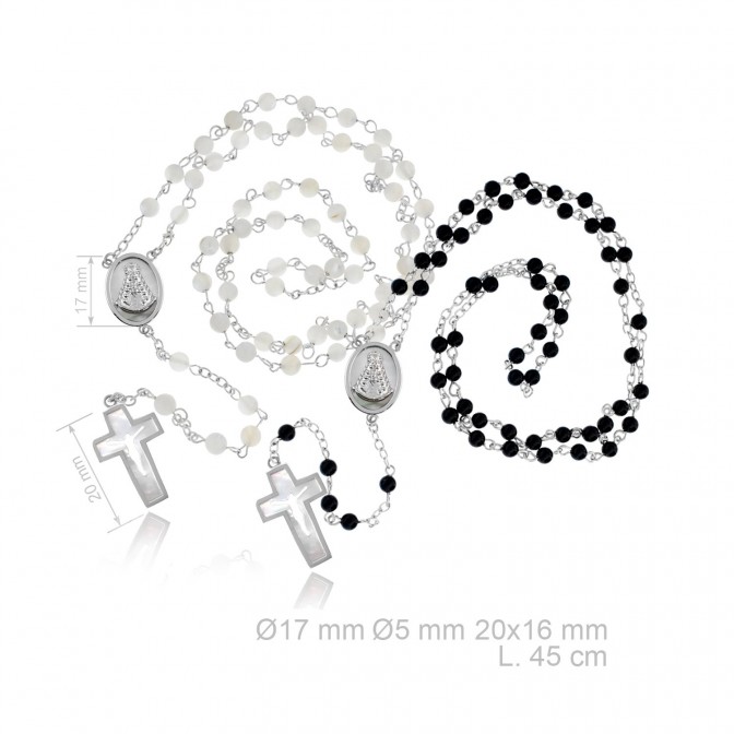 Rosario de Plata de Ley