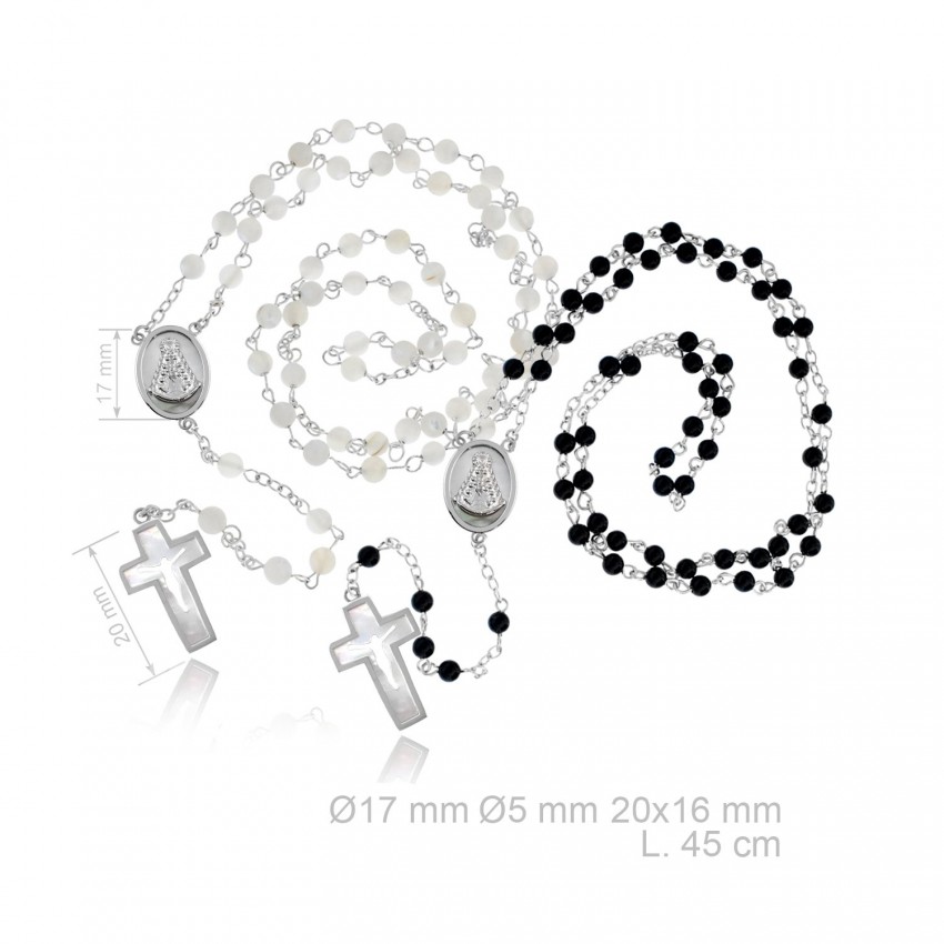 Rosario de Plata de Ley