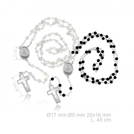 Rosario de Plata de Ley