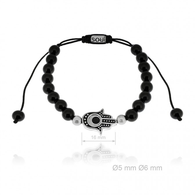 Pulsera de Acero y ónix