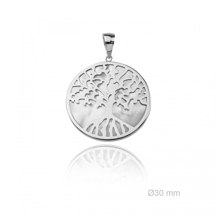 Colgante de Plata de Ley y nácar