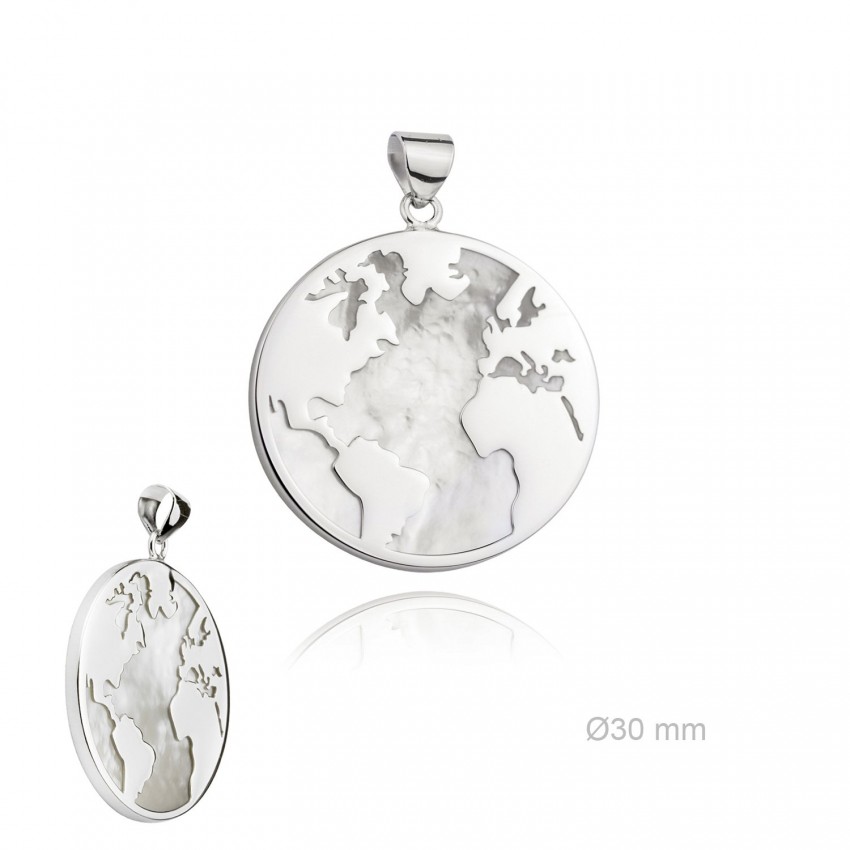 Colgante de Plata de Ley y nácar