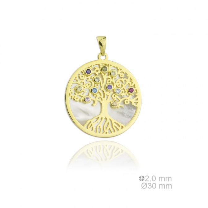 Colgante de Plata de Ley y circonitas