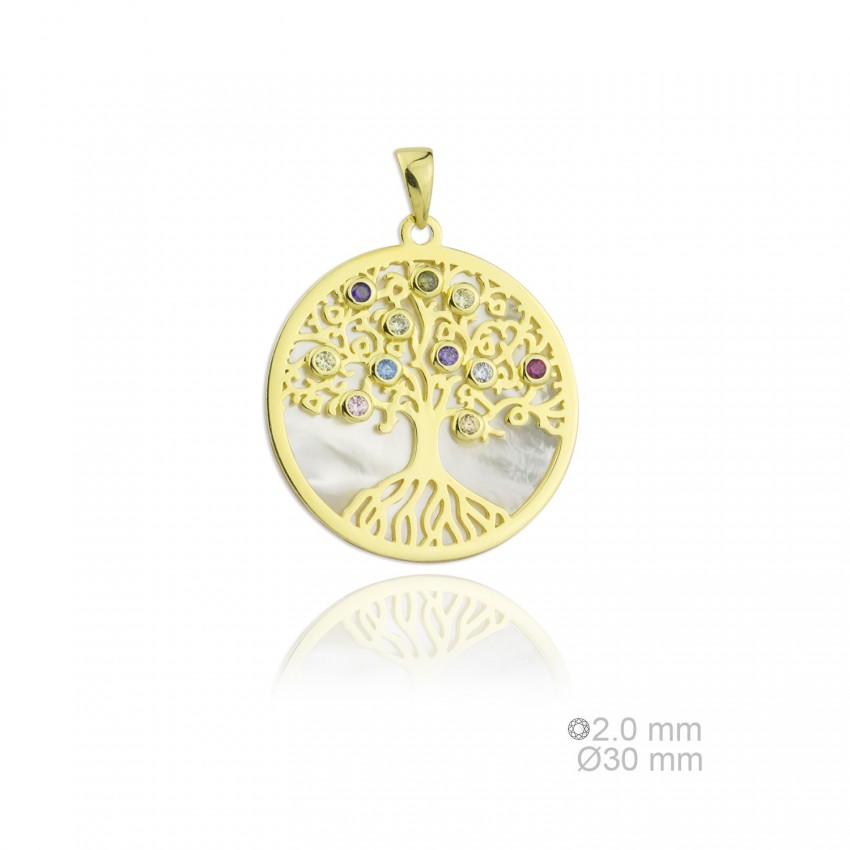 Colgante de Plata de Ley y circonitas