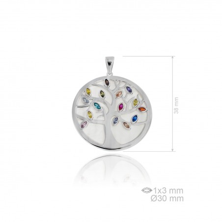 Colgante de Plata de Ley y circonitas