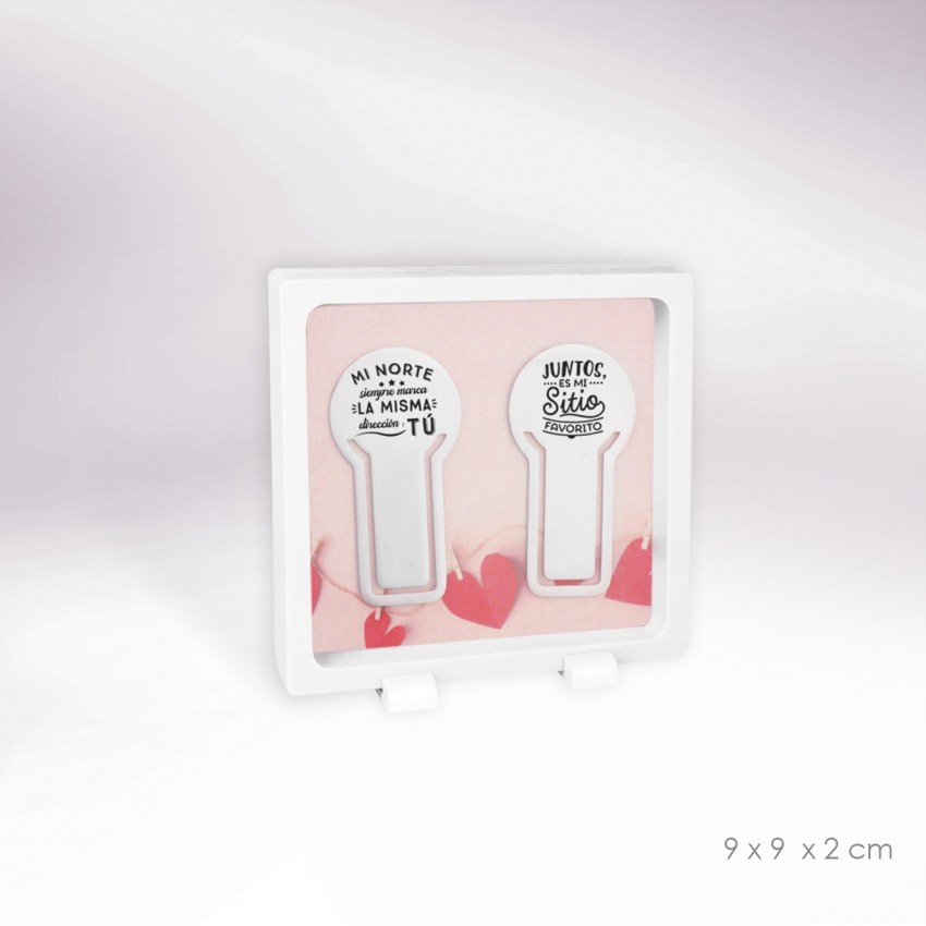 Pack Enamorados - Marcapáginas de Acero