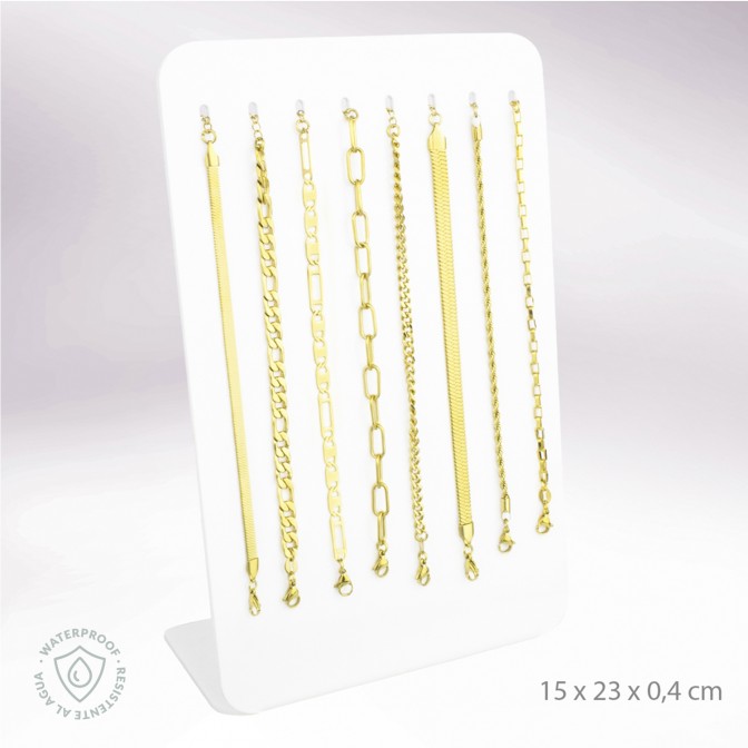 Expositor - 8 pulseras de Acero
