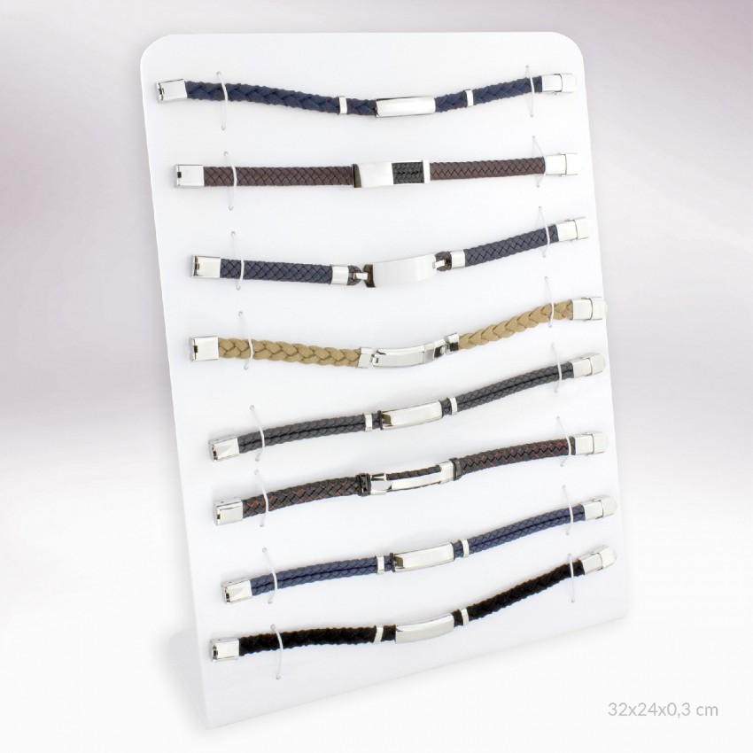 Expositor - 8 pulseras de Acero