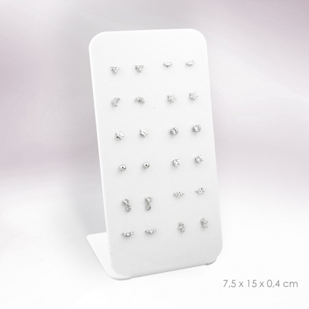 Expositor - 12 pares de pendientes (cierre de rosca)