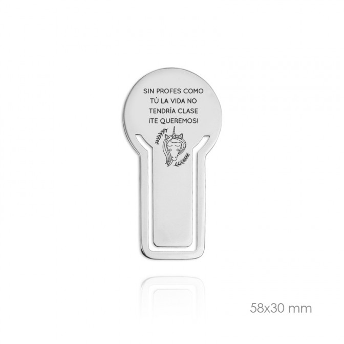 Marcapáginas de Acero