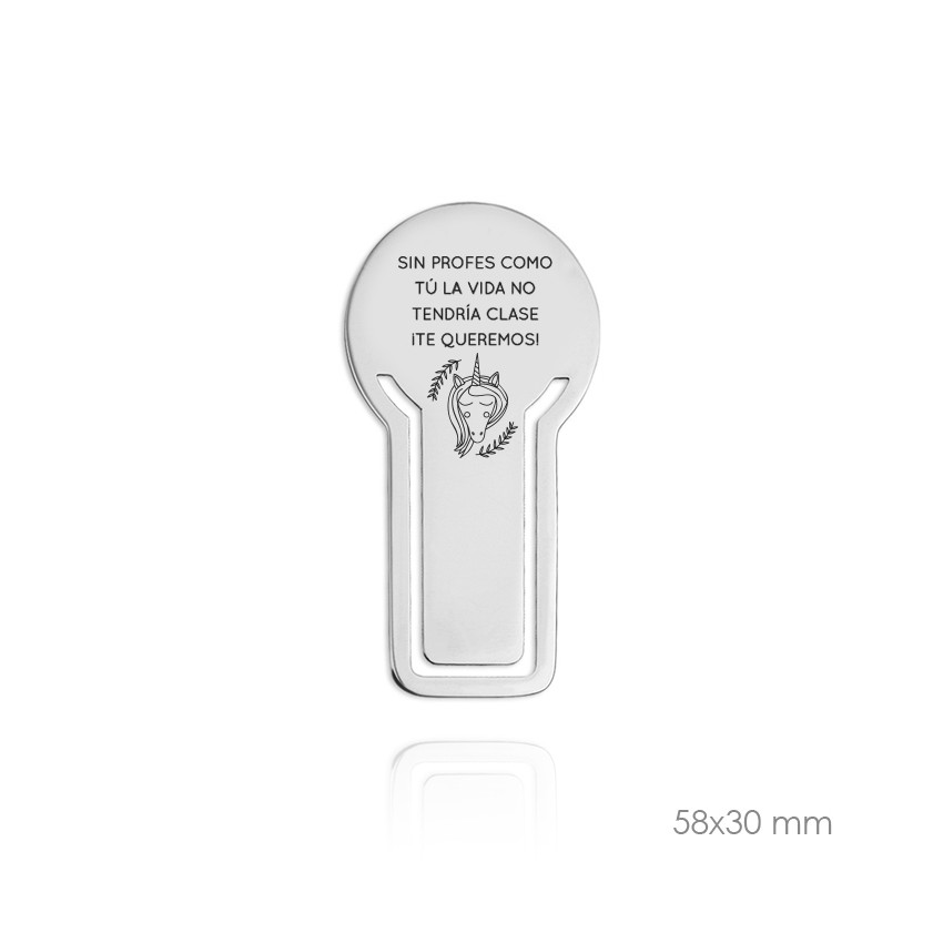 Marcapáginas de Acero