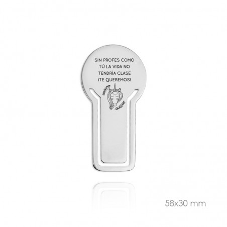 Marcapáginas de Acero