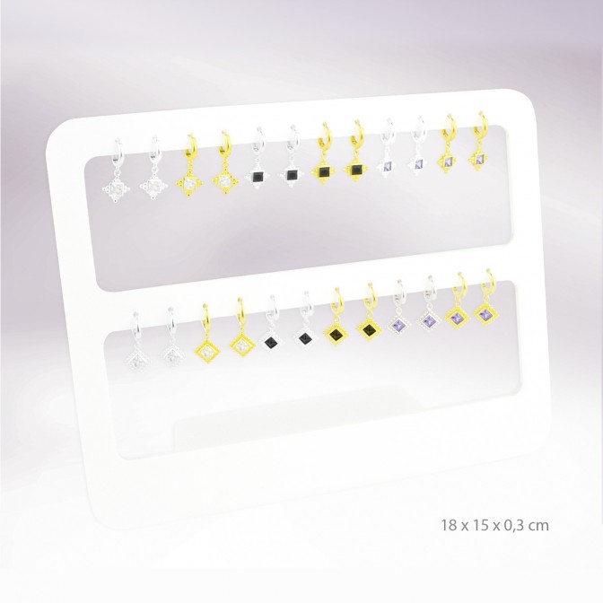 Expositor - 12 pares de pendientes