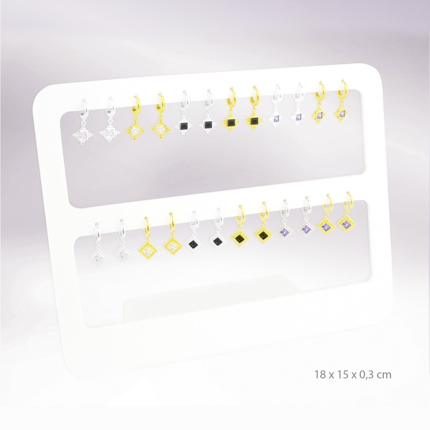 Expositor - 12 pares de pendientes