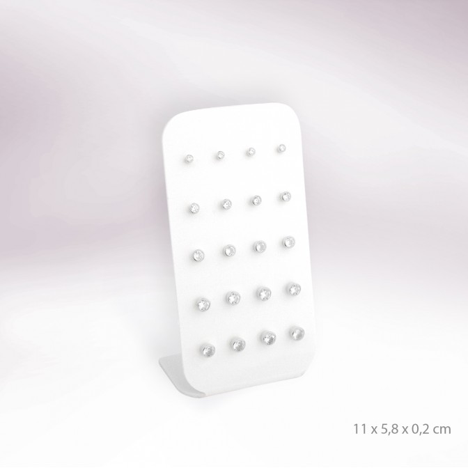 Expositor - 10 pares de pendientes (cierre de rosca)